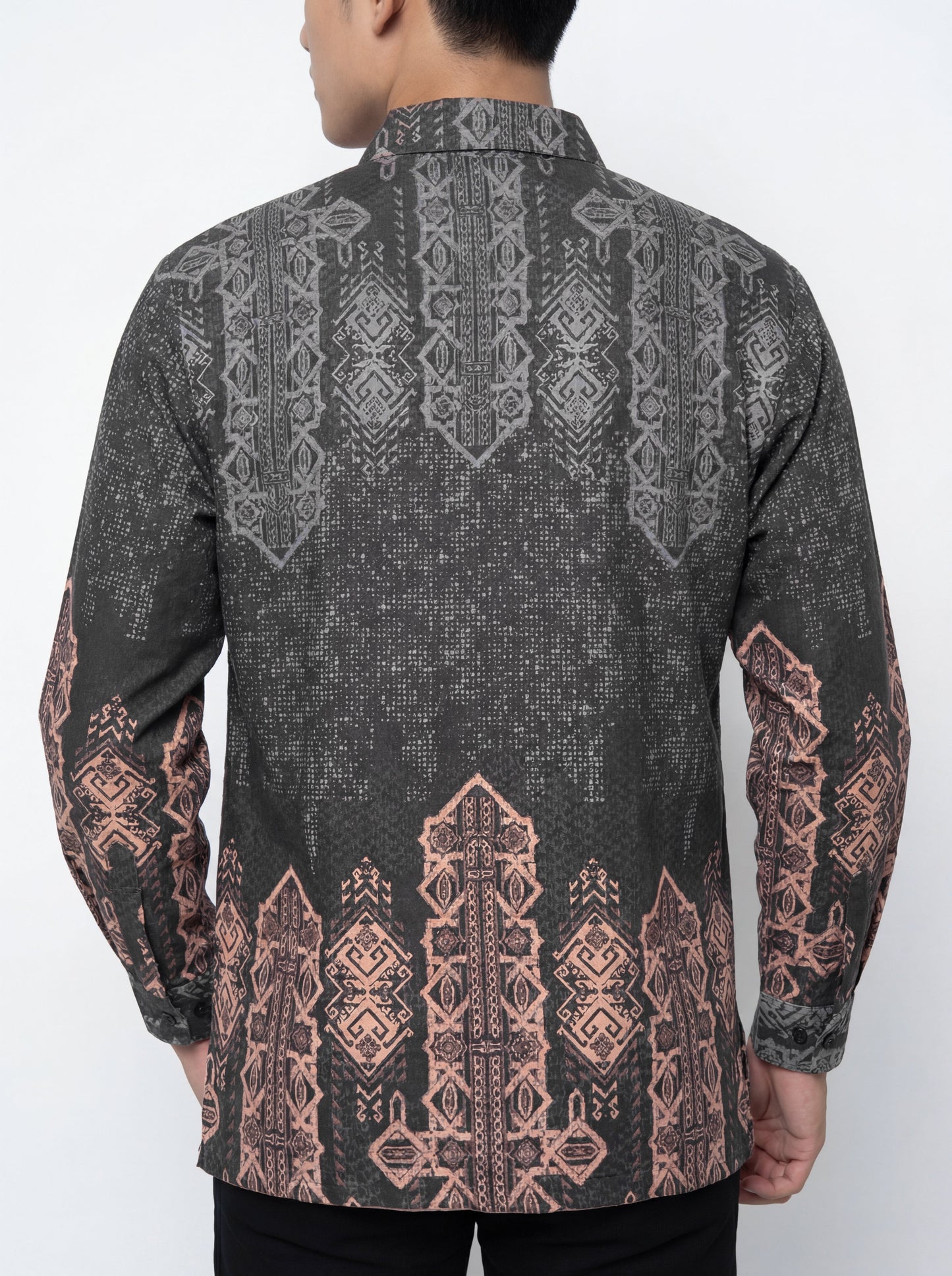 Men’s Batik Shirt – Earthen Prestige | Long Sleeves