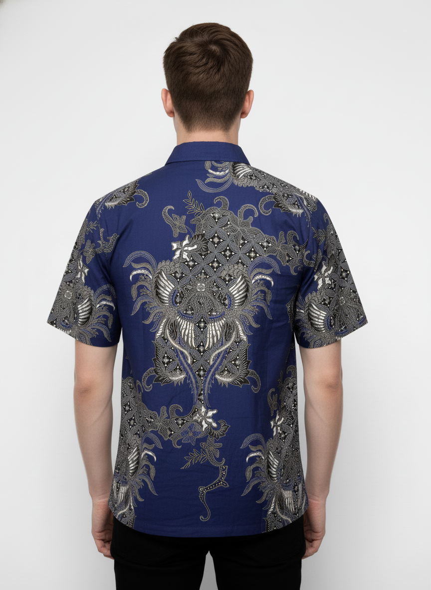 Men's Batik Shirt – Imperial Wing | Short Sleeves