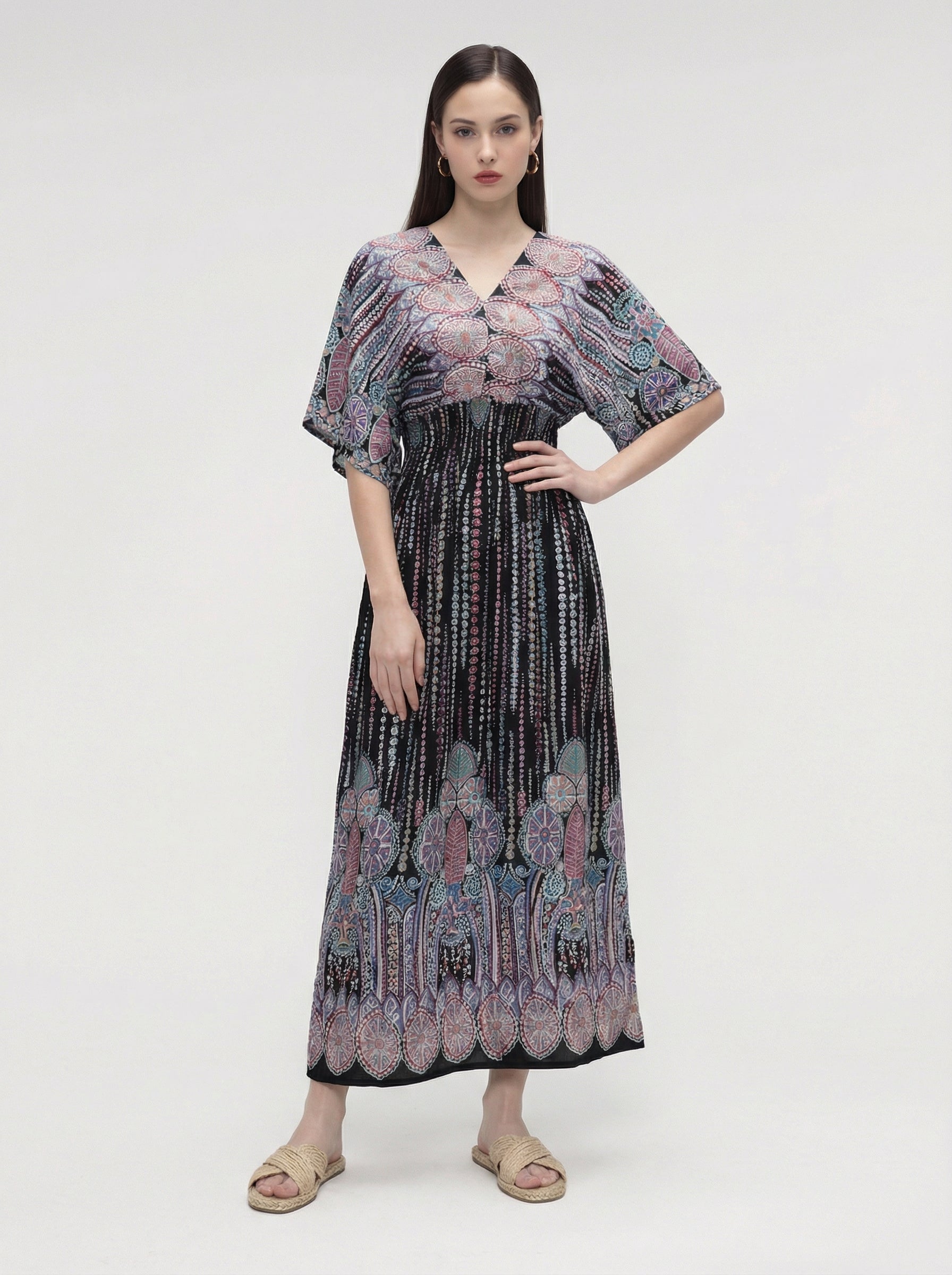 Aira Smocked Maxi Dress