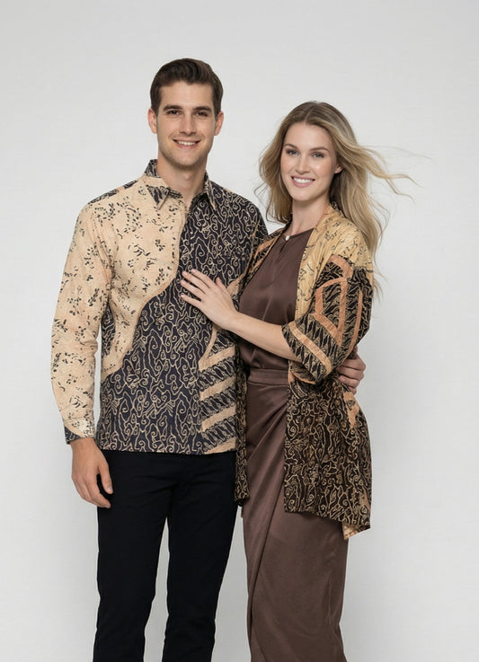 Batik Kebaya Couple Set Naomi - Mahogany