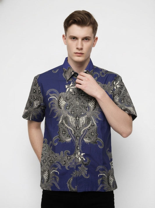 Men's Batik Shirt – Imperial Wing | Short Sleeves