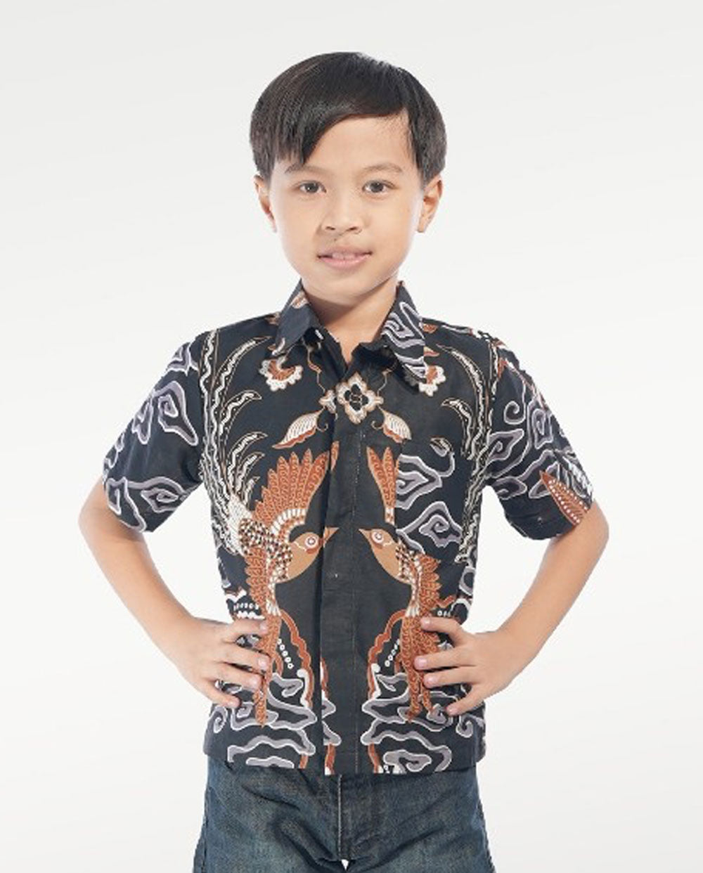 Kid's Batik Shirt - Majestic Phoenix 2