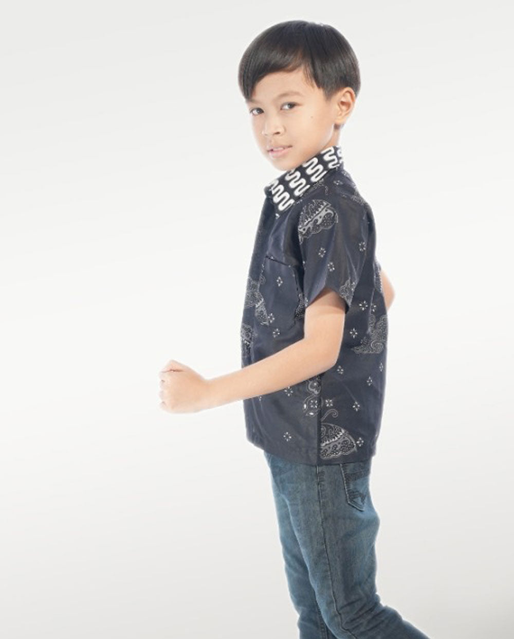 Kid's Batik Shirt - Celestial Blossoms 4