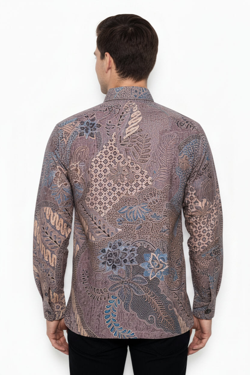 Men's Batik Shirt – Serene Bloom | Long Sleeves 2
