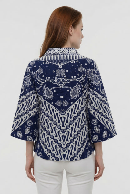 Women's Batik Kimono - Tropical Elegance