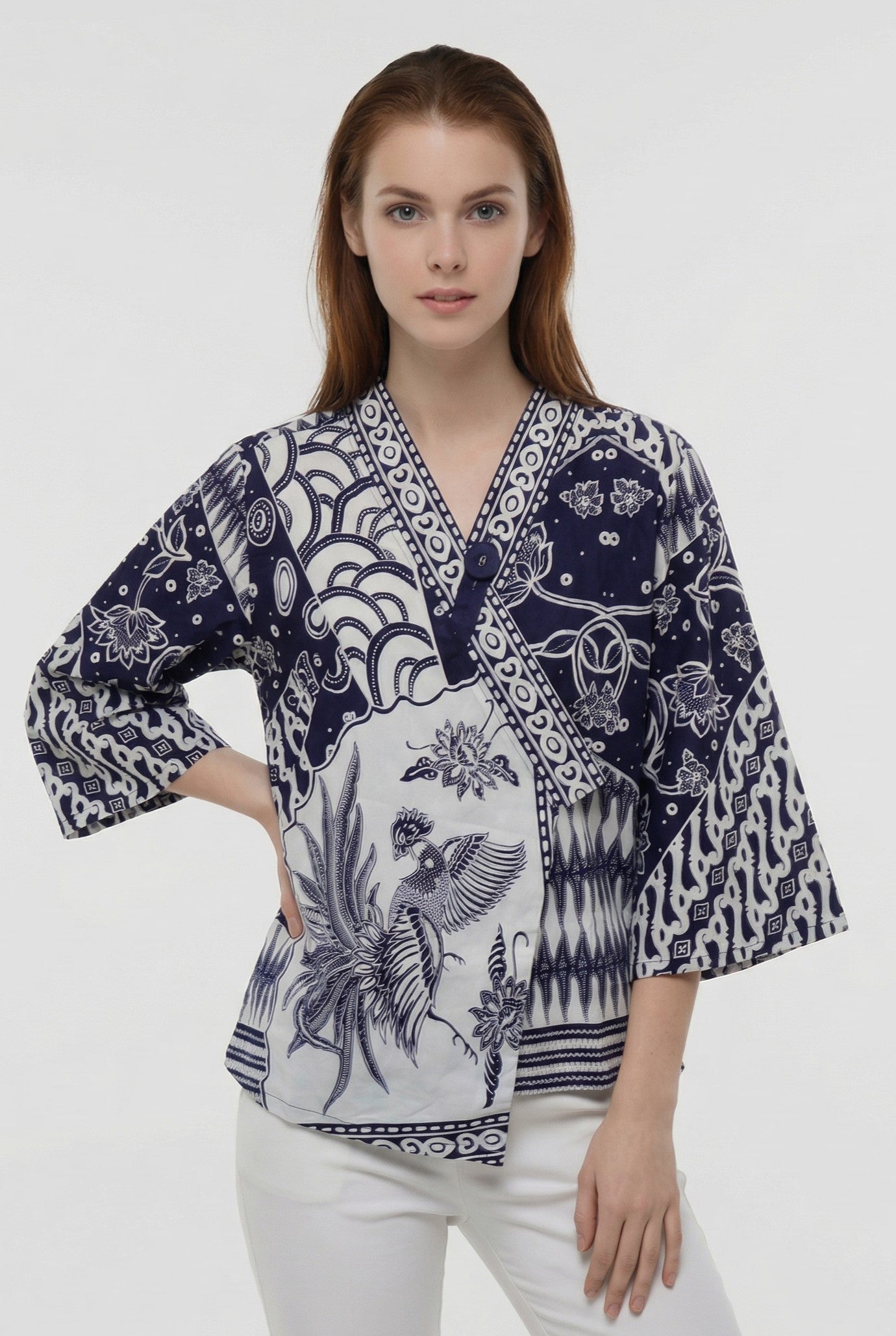 Women's Batik Kimono - Tropical Elegance