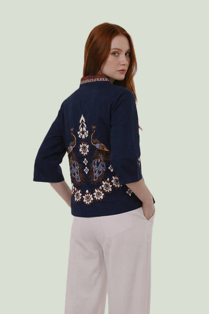 Women's Batik Kimono - Tropical Elegance