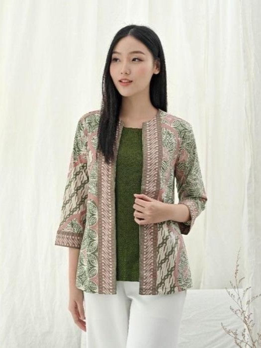 Women's Batik Blouse - Pastel Harmony