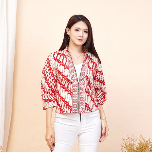 Women's Batik Kimono Jacket - Celestial Harmony