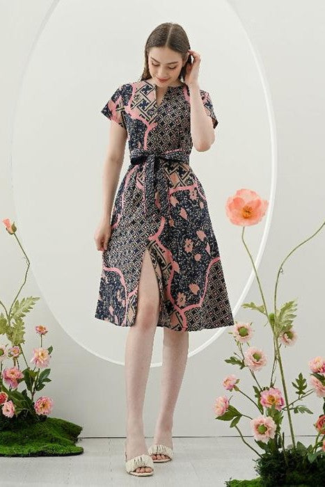 Women's Batik Midi Dress - Artistic Heritage 3