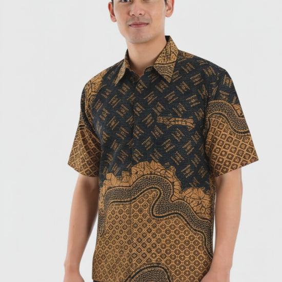 Men’s Batik Shirt – Amber Tapestry | Short Sleeves video