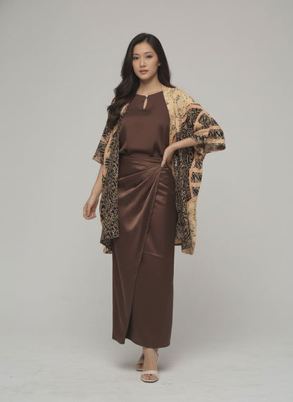Batik Kebaya Couple Set Naomi - Mahogany