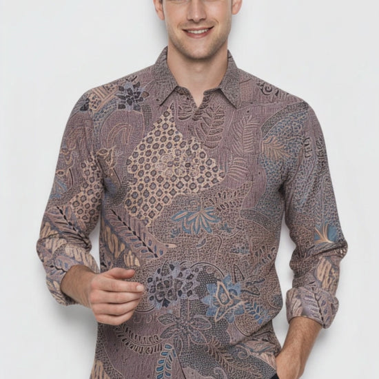 Men's Batik Shirt – Serene Bloom | Long Sleeves video